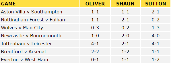 Premier League Predictions