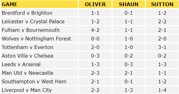 Premier League Predictions