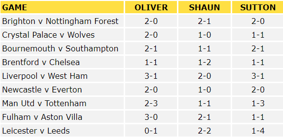 Premier League Predictions