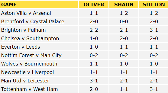 Premier League Predictions