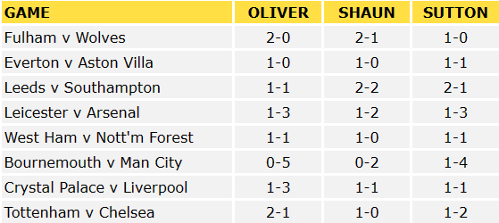 Premier League Predictions