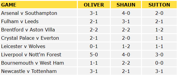 Premier League Predictions