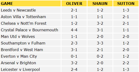 Premier League Predictions