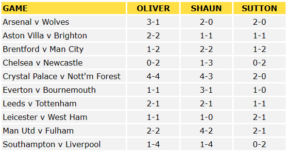 Premier League Predictions