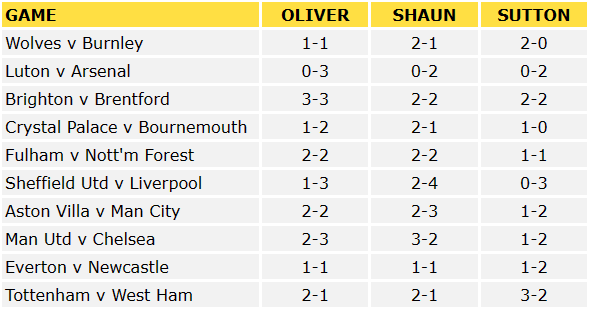Premier League Predictions