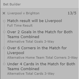 Bet365's 'Bet Builder'